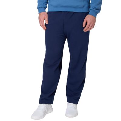 Hanes Men's EcoSmart Open Leg Pant with Pockets, Navy, 3X-Large