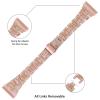 TryBest Resin Strap for Fitbit Versa 3 Bands,Replacement Resin Strap Stainless Steel Buckle Wristband Adjustable Wrist for 5.5-8.1 inch with Link Remover Tool for Women Men view 4