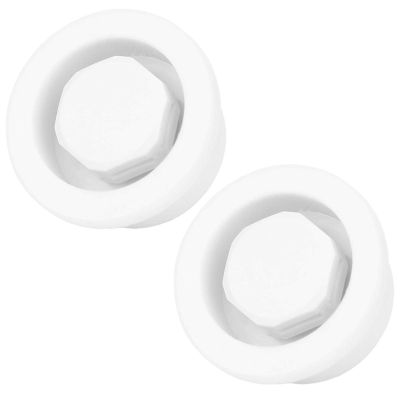 Surfboard Vent Plug, Automatic Breathing Pressure Relief Paddle Board Vent 2Pcs PVC White for Surfing Kayak Water Sports Enthusiasts