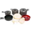 ME Camping Cook Set, Superior Backcountry Cookware a set consisting of a frying pan, plate, ladle, bowl, etc. Aluminum for 5 or 6 people view 1