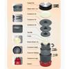 ME Camping Cook Set, Superior Backcountry Cookware a set consisting of a frying pan, plate, ladle, bowl, etc. Aluminum for 5 or 6 people view 2
