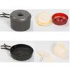 ME Camping Cook Set, Superior Backcountry Cookware a set consisting of a frying pan, plate, ladle, bowl, etc. Aluminum for 5 or 6 people view 3