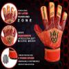 Keeperking Soccer Goalie Goalkeeper Gloves for Kids Boys Youth & Adult,Latex Strong Grip Palms with Removable Finger Spines Protection Children Football Gloves for Training/Match (6, Red-FS) view 4