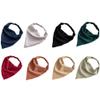 DINPREY Elastic Hair Scarf Headband for Women Bandana Headbands for Women Chiffon Head Kerchief Boho Scarf Bandanas with Hair (8 Colors Solid A) view 1
