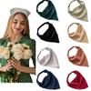 DINPREY Elastic Hair Scarf Headband for Women Bandana Headbands for Women Chiffon Head Kerchief Boho Scarf Bandanas with Hair (8 Colors Solid A) view 2