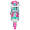 Roller Derby ION 7.2 Girl's Adjustable Inline Skates White/Mint/Pink Size Small (11-1) view 2