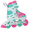Roller Derby ION 7.2 Girl's Adjustable Inline Skates White/Mint/Pink Size Small (11-1) view 3