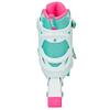 Roller Derby ION 7.2 Girl's Adjustable Inline Skates White/Mint/Pink Size Small (11-1) view 4