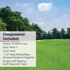 Regulation flagstick, cup & pin flag to use in your backyard or other open space for practice. Use the same products as used by golf courses all over the world and on tour. (USA) view 4
