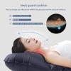 KAISHI Outdoor Sleeping Pad, Camping Inflatable Mattress with Pillows Travel Mat Folding Bed, Ultralight Air Cushion Hiking Trekking,Blue view 2