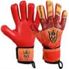 Keeperking Soccer Goalie Goalkeeper Gloves for Kids Boys Youth & Adult,Latex Strong Grip Palms with Removable Finger Spines Protection Children Football Gloves for Training/Match (5, Red-FS) view 1