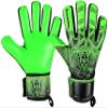 Keeperking Soccer Goalie Goalkeeper Gloves for Kids Boys Youth & Adult,Latex Strong Grip Palms with Removable Finger Spines Protection Children Football Gloves for Training/Match (8, Green-FS) view 1