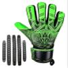 Keeperking Soccer Goalie Goalkeeper Gloves for Kids Boys Youth & Adult,Latex Strong Grip Palms with Removable Finger Spines Protection Children Football Gloves for Training/Match (8, Green-FS) view 2