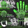 Keeperking Soccer Goalie Goalkeeper Gloves for Kids Boys Youth & Adult,Latex Strong Grip Palms with Removable Finger Spines Protection Children Football Gloves for Training/Match (8, Green-FS) view 4