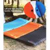 KAISHI Inflating Air Mattress, Widen Sleeping Pad Splicing Inflatable Bed Beach Picnic Mat Camping Tent Air Cushion,Blue view 2