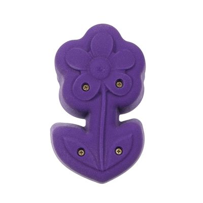 Atomik Rock Climbing Holds XL Screw-On Flower in Bright Purple