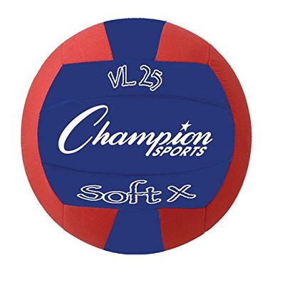PerfectPitch Rhino Skin Soft Fabric Volleyball44; Red & Blue