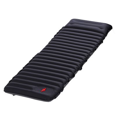 KAISHI Inflating Air Mattress, Widen Sleeping Pad Splicing Inflatable Bed Beach Picnic Mat Camping Tent Air Cushion,Black