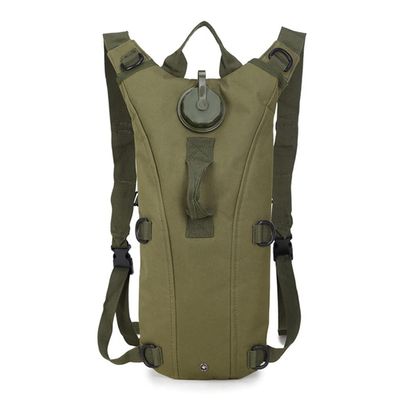 Tryway Tactical 3L Bladder Water Bag Camel Backpack for Hiking Outdoor Camping Military Portable Hydration Packs Hiking Pouch Water Bag (Army Green)