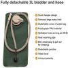 Tryway Tactical 3L Bladder Water Bag Camel Backpack for Hiking Outdoor Camping Military Portable Hydration Packs Hiking Pouch Water Bag (Army Green) view 2