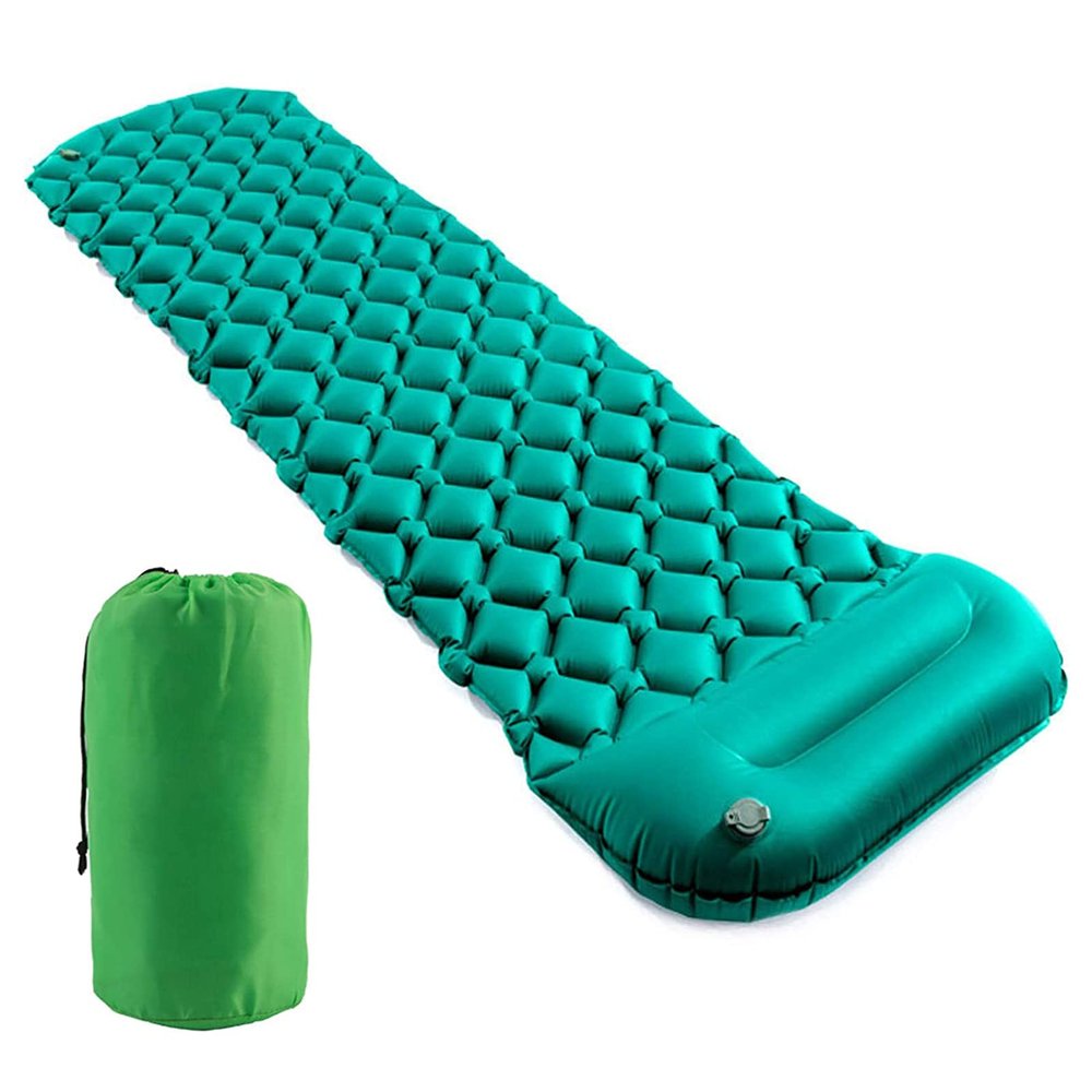 KAISHI Camping Mat, Portable Inflatable Mattress, Sleeping Pad Lightweight Moisture-Proof Air Mattress