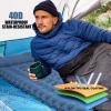 KAISHI Sleeping Pad Camping Mat, Ultralight Camping Pads for Backpacking Gear - with Build-in Inflatable Pump - Upgrade Thickness view 2