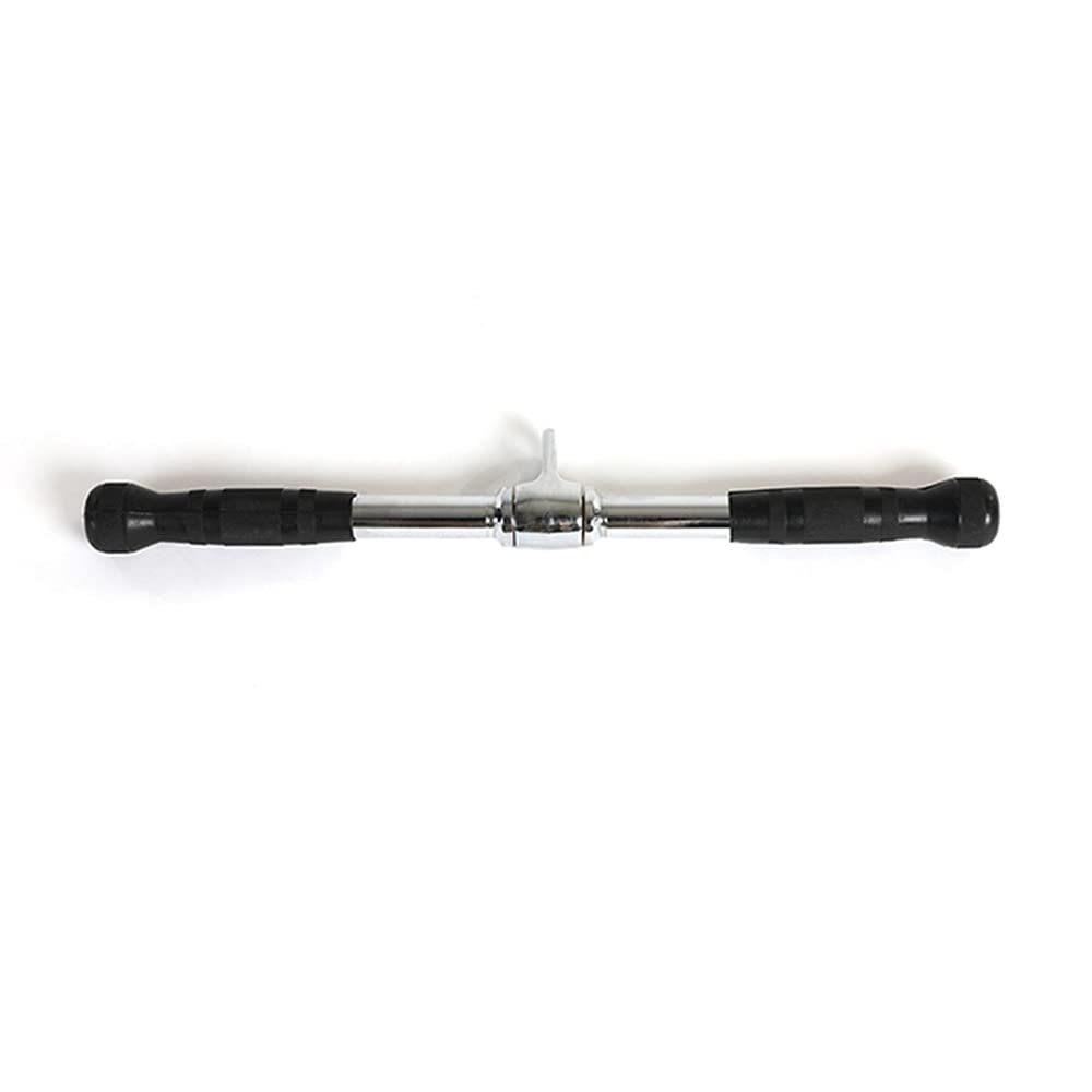 LKP Rotating Straight Bar Cable Attachment LAT Pulldown Fitness Tricep Press Down Bar Exercise Handles Cable Pulley Accessories for Home Gym