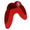 Battle Sports Ultra-Slim Grillz Football Mouthguard - Maximum Protection and Breathability, Low-Profile Mouthpiece Design Provides A Safe and Comfortable Fit - Chrome Red