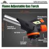 CAMPINGMOON Flame Adjustable Cooking Torch (Butane Gas Fuel Not Included) for Camping BBQ Barbecue MT-2915-BK view 2