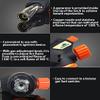 CAMPINGMOON Flame Adjustable Cooking Torch (Butane Gas Fuel Not Included) for Camping BBQ Barbecue MT-2915-BK view 4