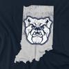Butler University Official State of Indiana Unisex Adult T-Shirt, Navy, 4X-Large view 2