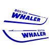 Imagnt Studio Set of 2 Boston Whaler Decals for Boat Hull, Marine Grade Restoration Sticker kit (King Blue, 36 inches) view 1