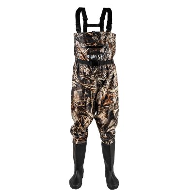 Night Cat Fishing Waders for Men Women Waterproof Hunting Chest Wader with Bootfoot Belt Breathable Lightweight Camouflage Size 12