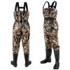 Night Cat Fishing Waders for Men Women Waterproof Hunting Chest Wader with Bootfoot Belt Breathable Lightweight Camouflage Size 12 view 2