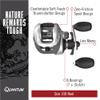 Quantum Throttle Baitcast Fishing Reel, 7 + 1 Ball Bearings with a Smooth and Powerful 7.3:1 Gear Ratio, Zero Friction Pinion, DynaMag Cast Control, and Oversized Non-Slip Handle Knobs view 2