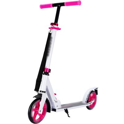 Scooters Kick Scooter Folding Commuting Scooter Adult Portable Kick Scooter, Height Adjustable Scooter, Park Fitness Trick Scooters (Color : White, Size : 91 * 38 * 78-100cm)