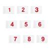KINGTOP Numbered Golf Flag with Tube Inserted, All 8" L x 6", Putting Green Flags for Yard, 420D Nylon Mini Pin Flags, 1-9 view 1