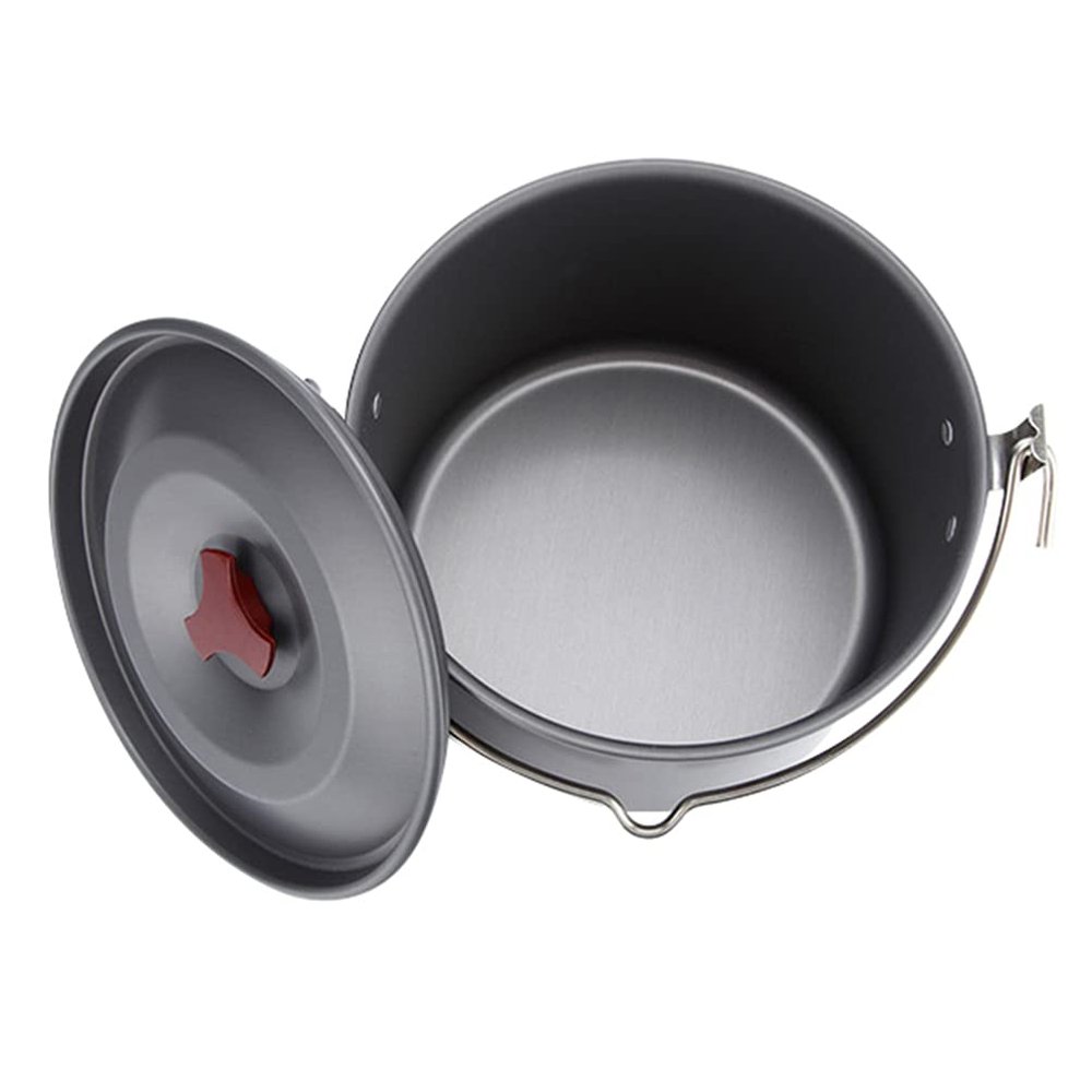 BESPORTBLE Outdoor Camping Kettle 4l Aluminum Saucepan Lightweight Non-Stick Pot for Camping for Hiking Backpacking and Picnics