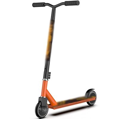 Scooters Lightweight Kick Scooter Adult Scooter with Nylon Wheels, 2-Wheel Professional Pro Scooter, Fancy Play Trick Scooters (Color : Orange, Size : 66.5 * 46 * 86cm)
