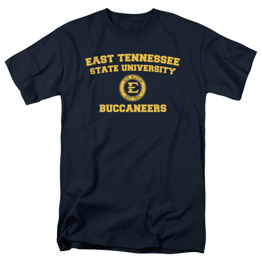 East Tennessee State University Official Circle Logo Unisex Adult T-Shirt, Circle Logo, 5X-Large