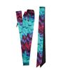 2 pc Tie Dye Color Nylon Cinch Strap-off Billet Saddle Set view 1