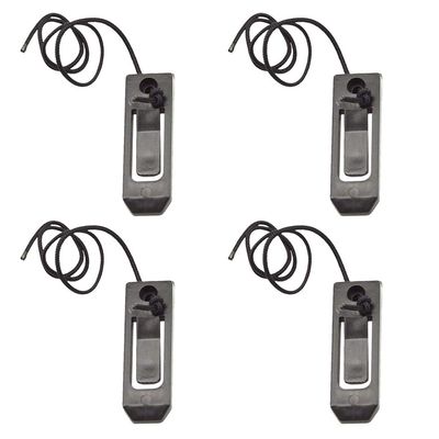 4pcs Detachable fin buckle surfboard Surfing Fin Clips Surfing Rudder Clip Base Boat Tail Rudder surfing fin base surfskate Boat Shark-fin nylon inflatable boat central