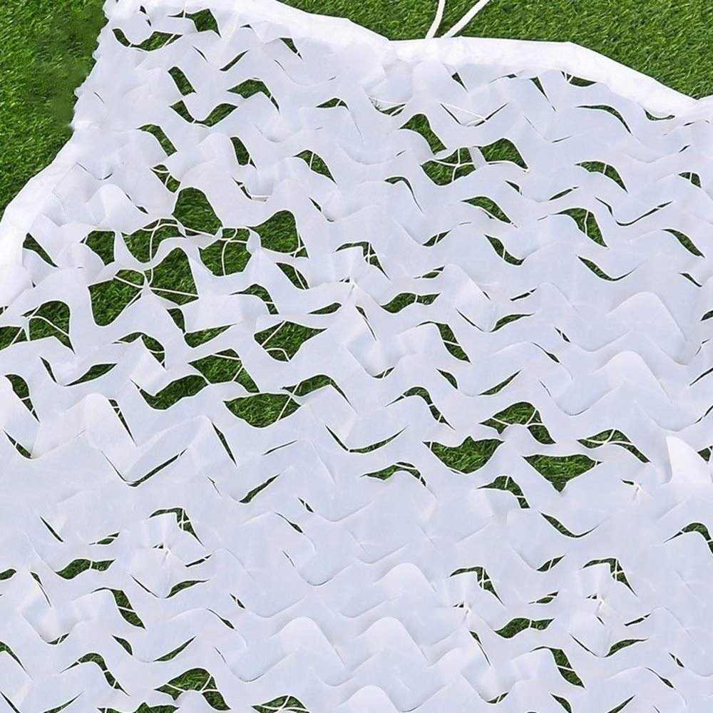 LGLFDJ Camo Netting with Mesh Backing, White Camouflage Netting Snowland Cover with Mesh Oxford Cloth for Camping Sunshade Garden Courtyard Kids Hide Party Game Camo Shade Netting Camo Net