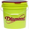 Diamond Sports Official Fastpitch 12YSC Softballs with Yellow Bucket - 18 Ball Pack and Rods Insulated Can Sleeve view 3