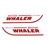 Imagnt Studio Set of 2 Boston Whaler Decals for Boat Hull, Marine Grade Restoration Sticker kit (Red, 28 inches) view 2