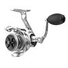 Zebco Quantum Throttle Spinning Fishing Reel, 10 + 1 Ball Bearings with a Smooth and Powerful 5.2:1 Gear Ratio, Ultra-Smooth Carbon Fiber Drag System, Dura-Lok Anti-Reverse Clutch, and MaxCast II Spool, 10, Silver view 1