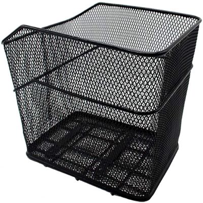 Bicycle Pushpit, Metal Wire Bicycle Roof Rack - Iron Mesh Weaving Strong Sturdy Quick Installation Lightweight - for Bikes with Shelves, Black