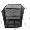 Bicycle Pushpit, Metal Wire Bicycle Roof Rack - Iron Mesh Weaving Strong Sturdy Quick Installation Lightweight - for Bikes with Shelves, Black view 2