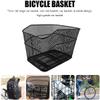 Bicycle Pushpit, Metal Wire Bicycle Roof Rack - Iron Mesh Weaving Strong Sturdy Quick Installation Lightweight - for Bikes with Shelves, Black view 4