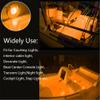 NBWDY 2PC LED Boat Light,Waterproof 12V 3in Amber Round Navigation Boat Interior Light for Deck LED Transom Mount Courtesy Light view 3